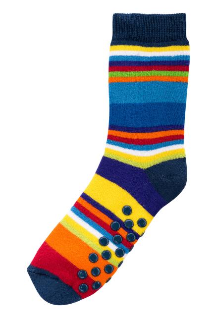 6 Paar TippTexx 24 Kinder ABS Stoppersocken Gute Laune Ringel